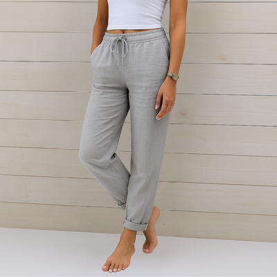 Laurie | Pantalon stretch en lin respirant de qualité supérieure