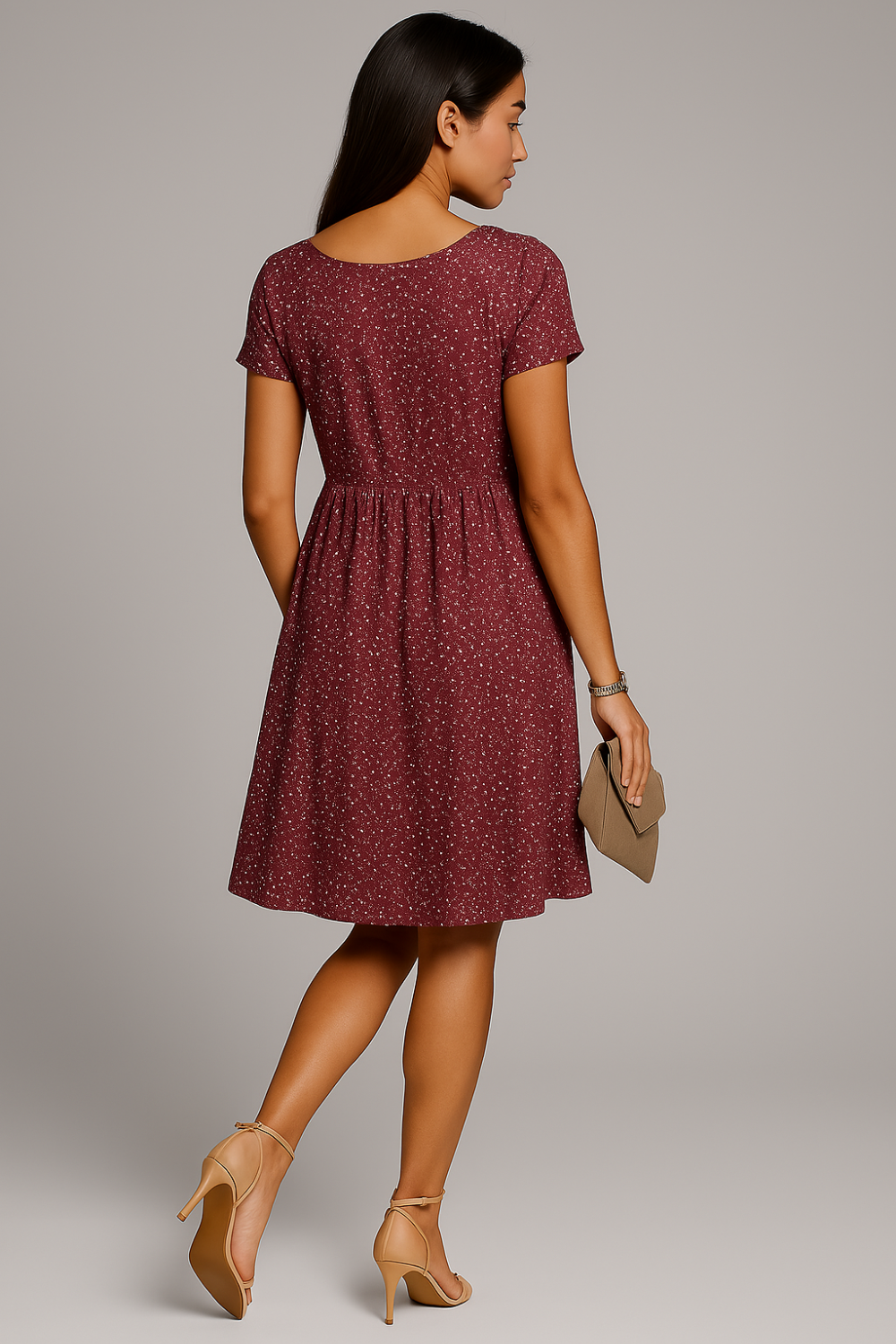 Hadid™ - Robe d'été fluide Rosy Bloom