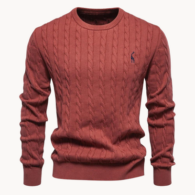 Pull en maille torsadée Kosta