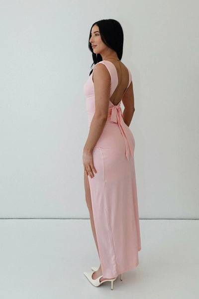 Claire™ | Robe fendue moulante avec fronces