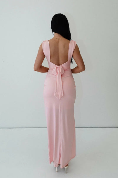 Claire™ | Robe fendue moulante avec fronces