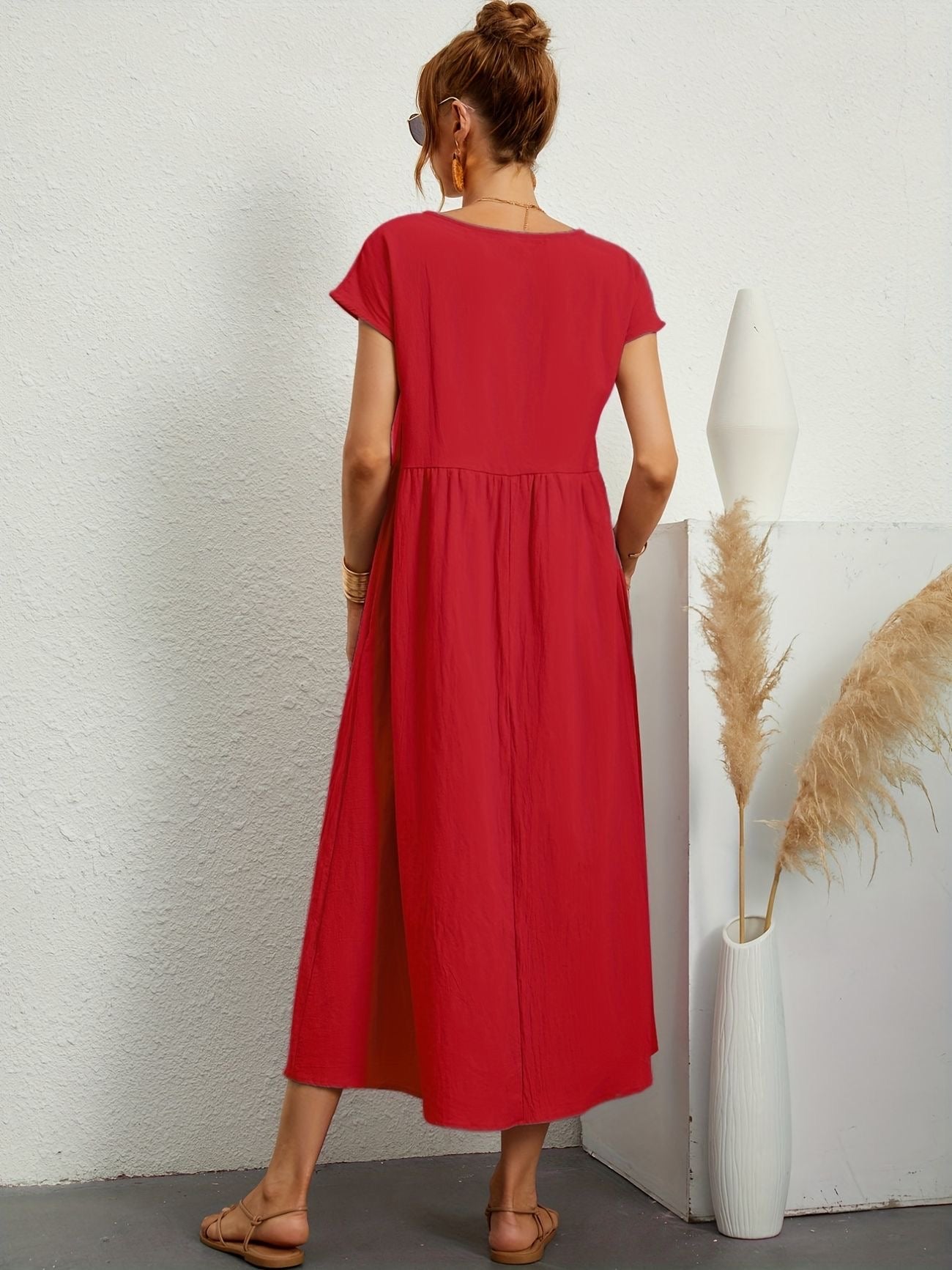 Greta - Robe en lin décontractée