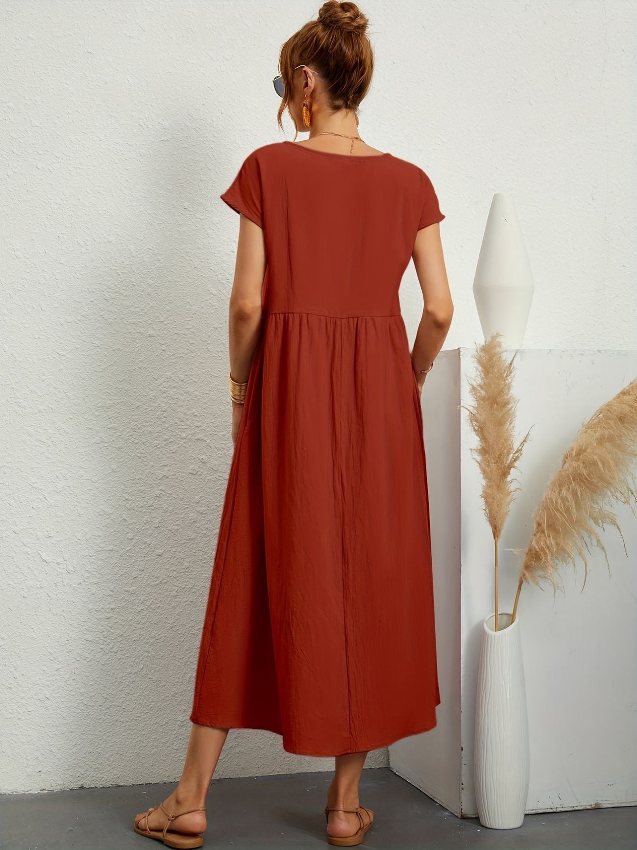 Greta - Robe en lin décontractée