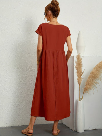 Greta - Robe en lin décontractée