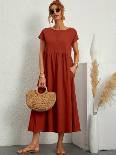 Greta - Robe en lin décontractée
