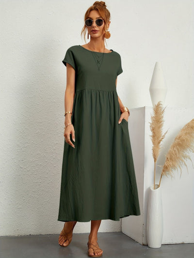 Greta - Robe en lin décontractée