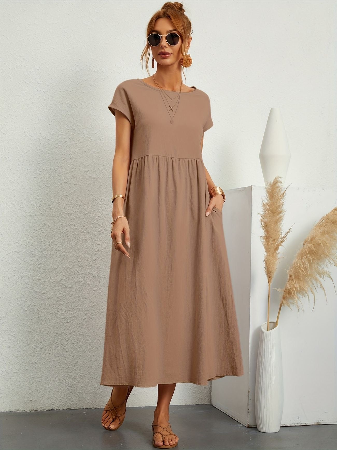 Greta - Robe en lin décontractée