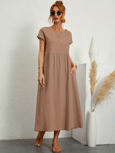 Greta - Robe en lin décontractée