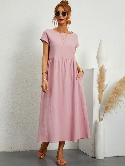 Greta - Robe en lin décontractée