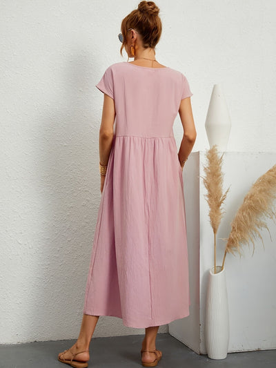 Greta - Robe en lin décontractée