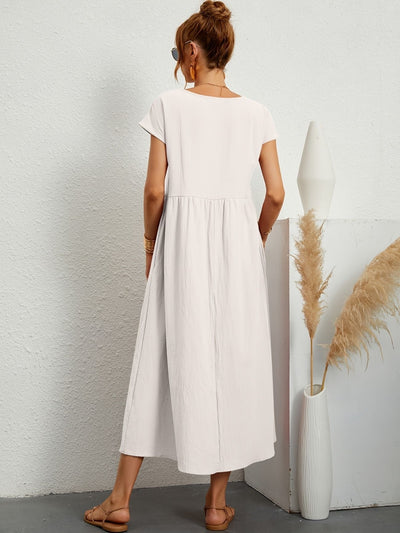 Greta - Robe en lin décontractée