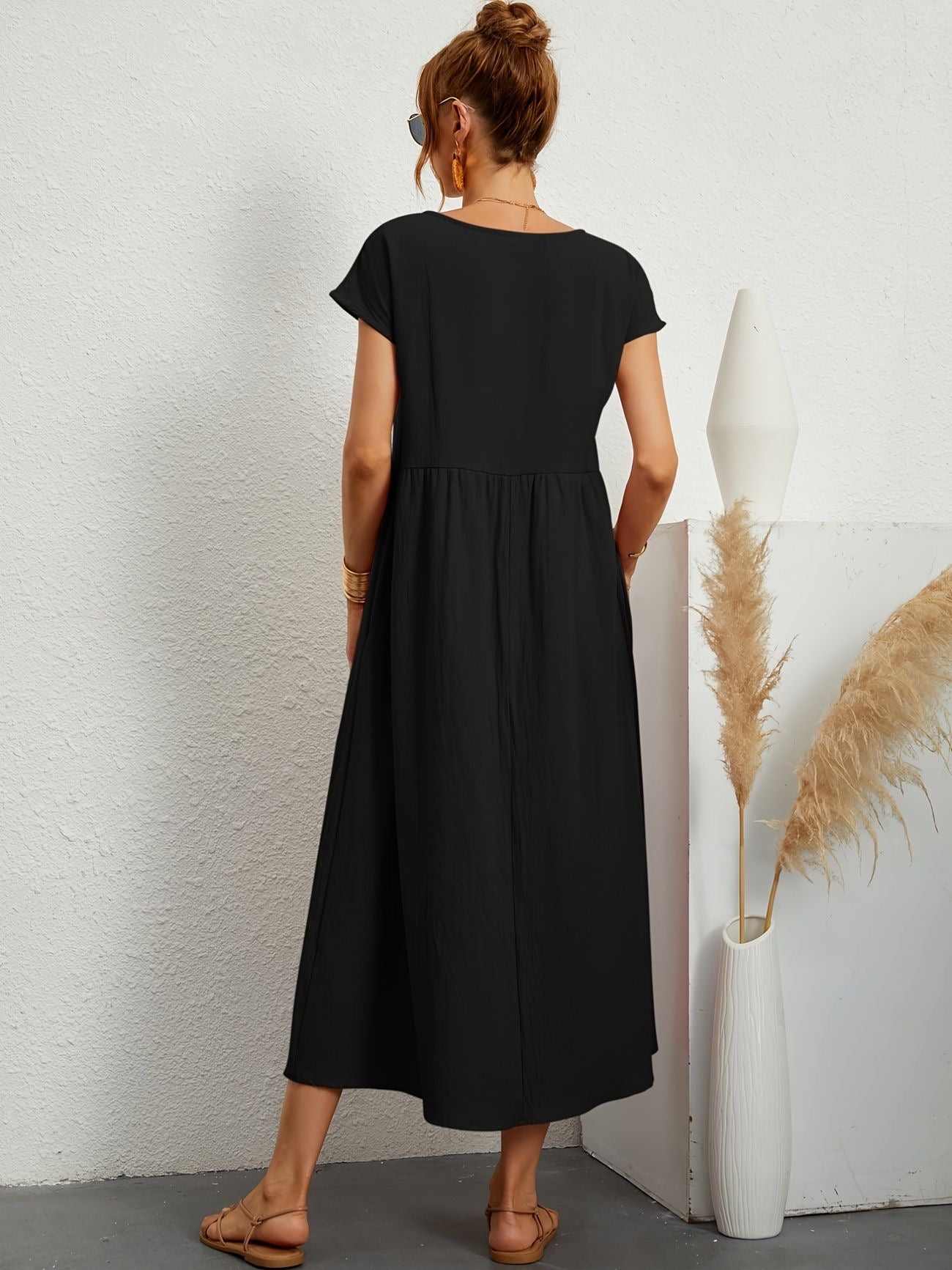 Greta - Robe en lin décontractée