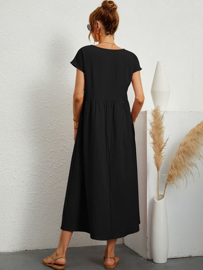 Greta - Robe en lin décontractée