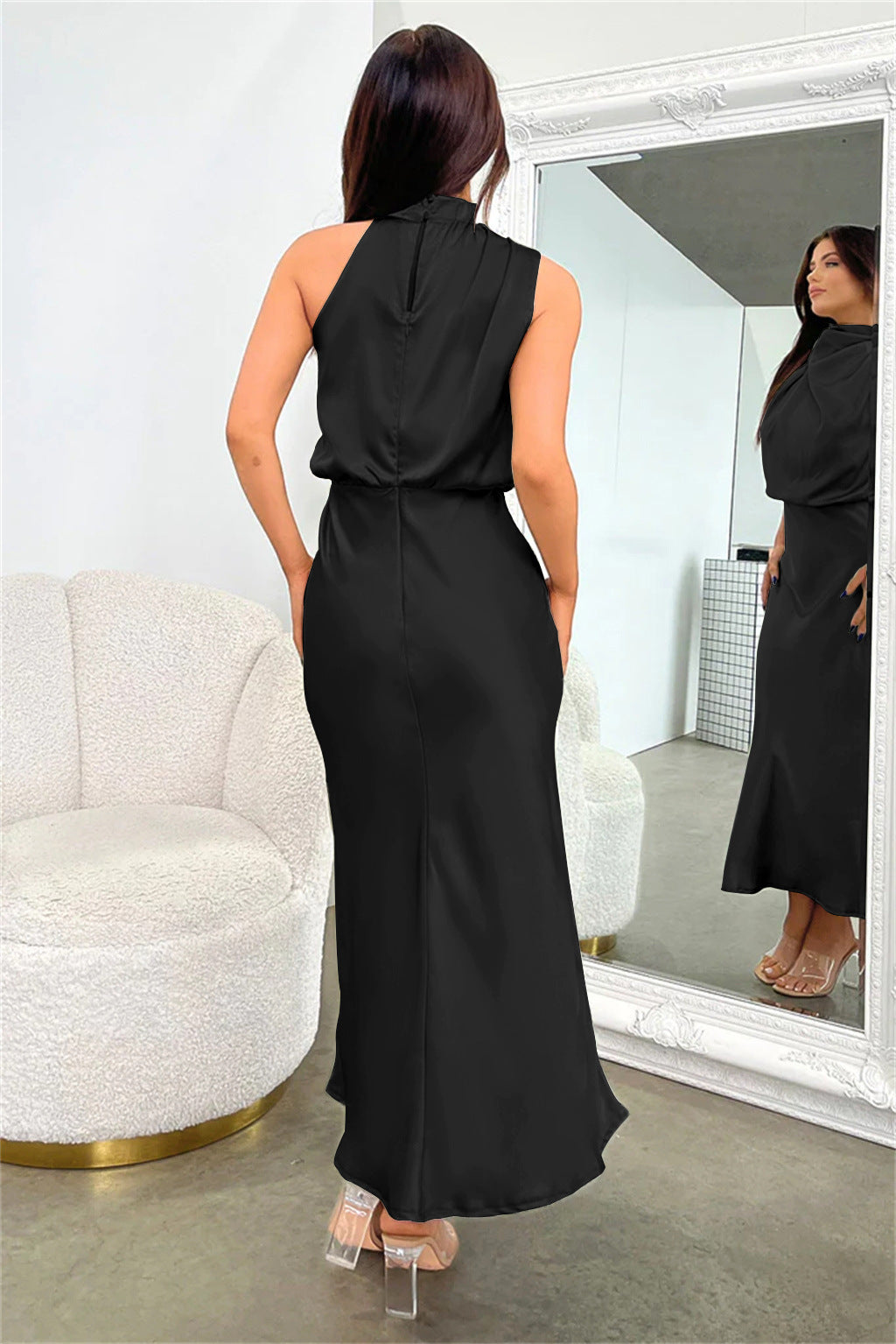 Lydia | Robe longue à dos nu