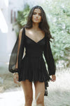 Layla – Robe mini fantaisie à manches ballon