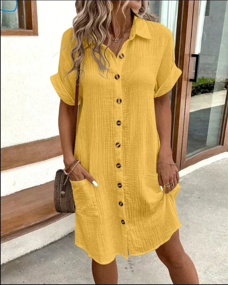 Nathalie - Robe polo décontractée classique