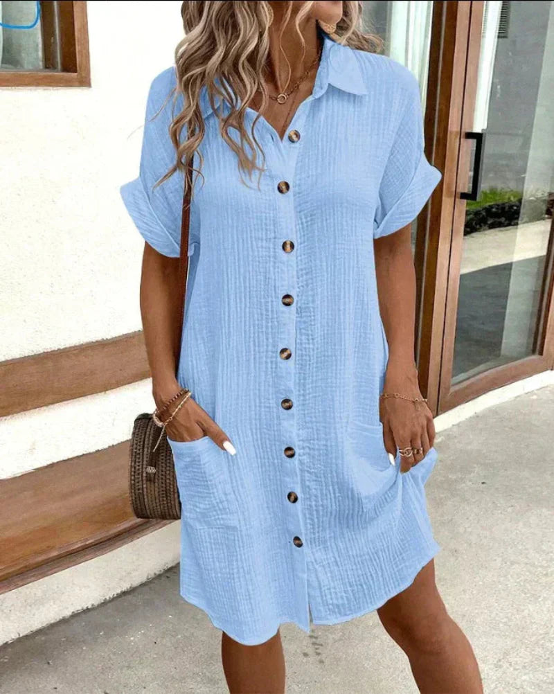 Nathalie - Robe polo décontractée classique