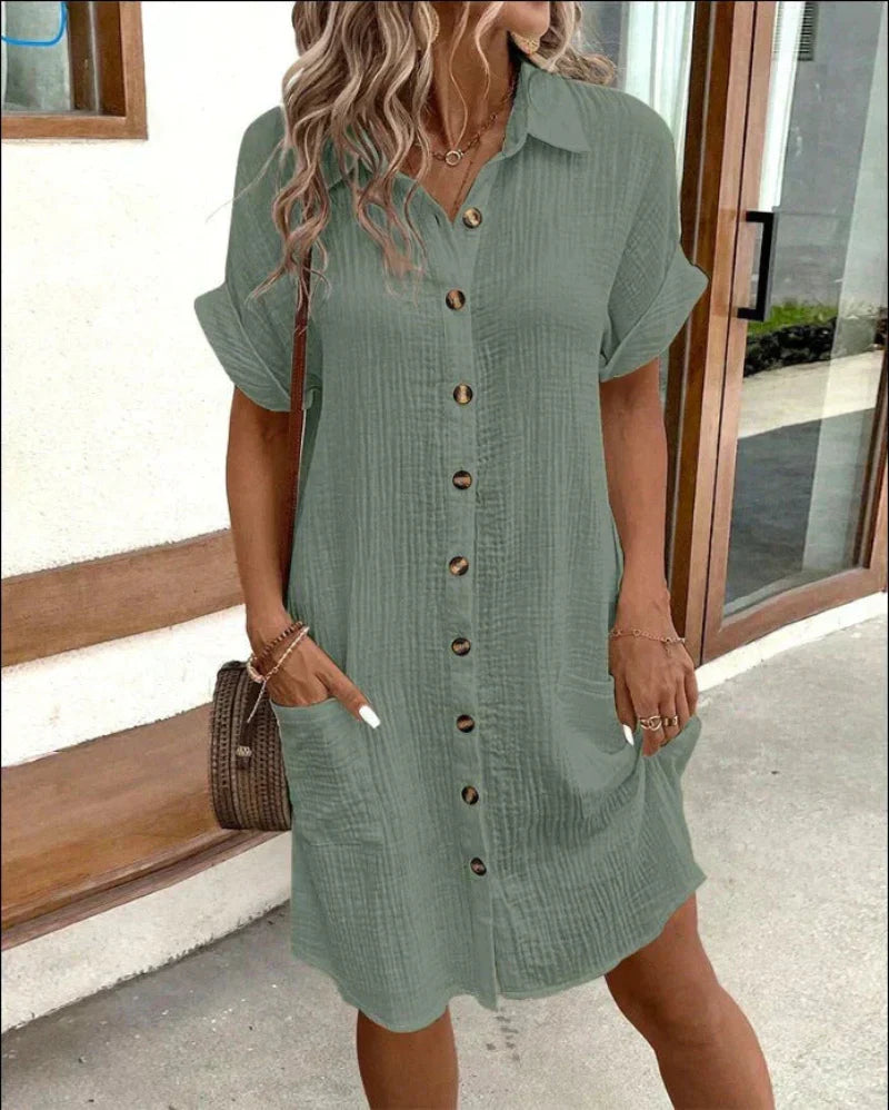 Nathalie - Robe polo décontractée classique
