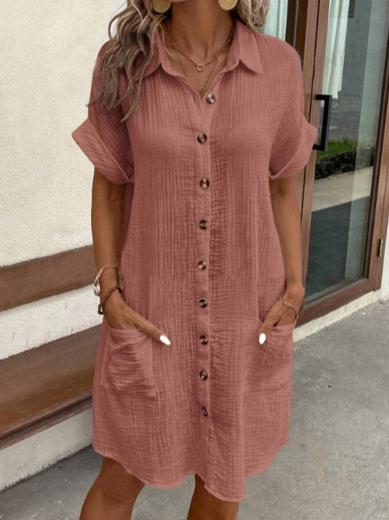 Nathalie - Robe polo décontractée classique