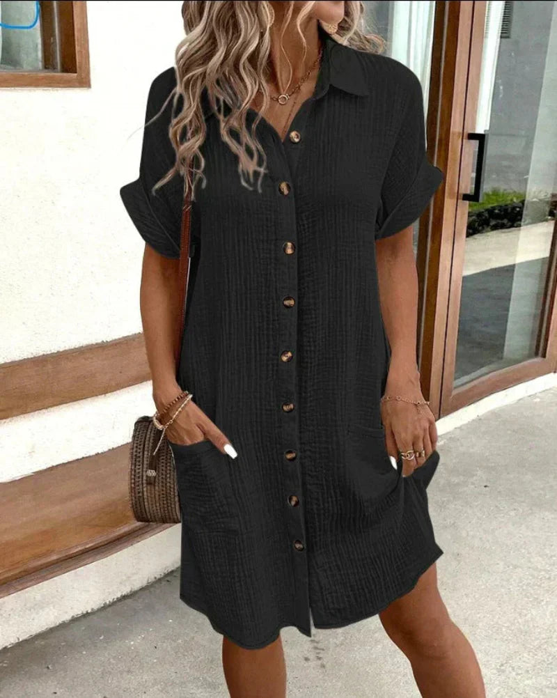 Nathalie - Robe polo décontractée classique