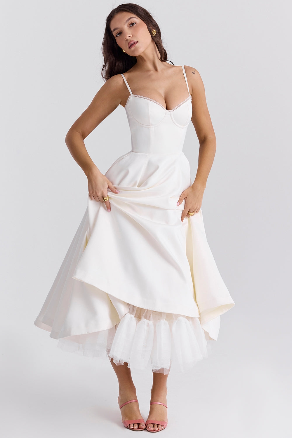 Cindy – Robe midi en tulle